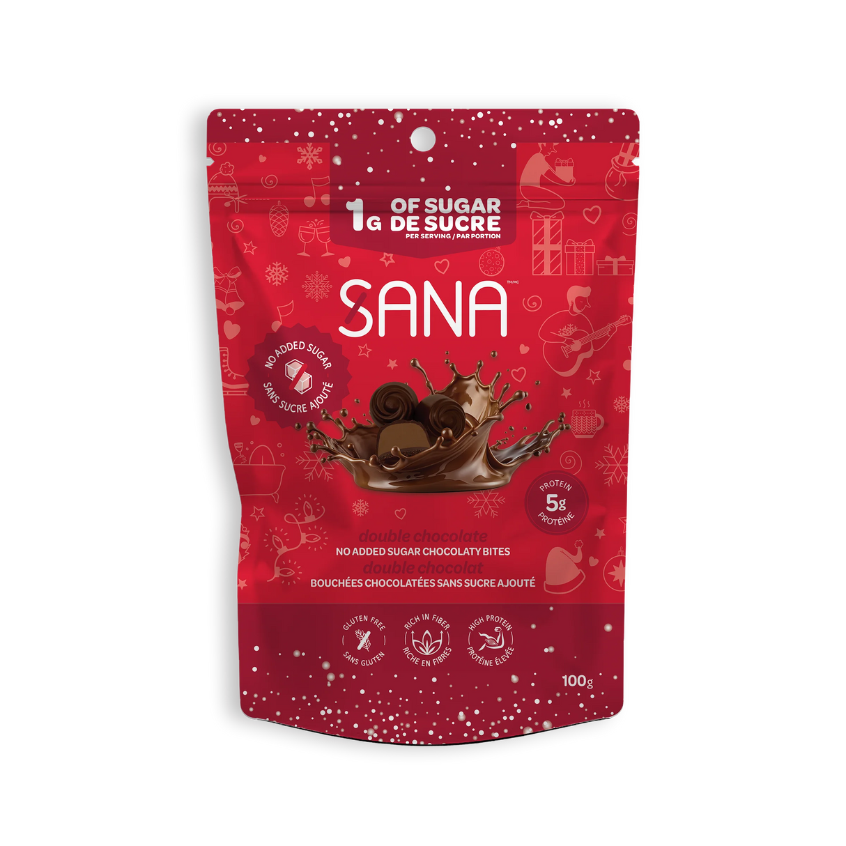 Sana - No Sugar Added Chocolatey Bites - 100g