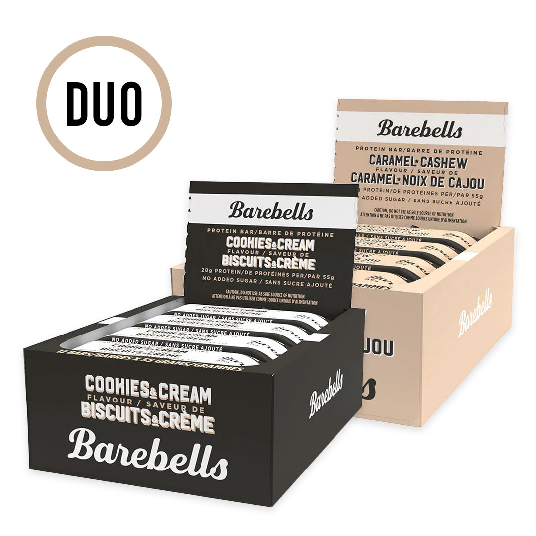 Barebells - Boîte de 12 barres protéinées - Duo