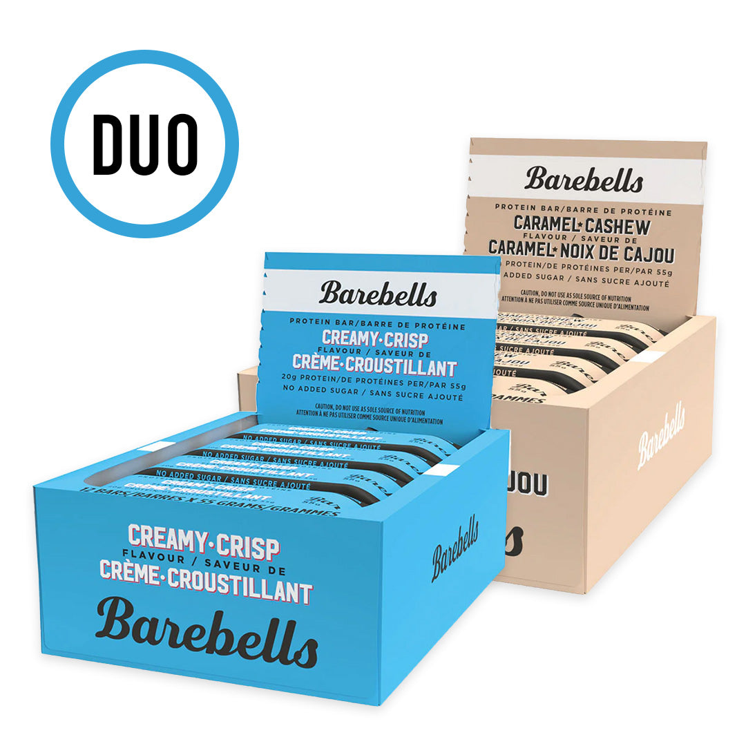 Barebells - Boîte de 12 barres protéinées - Duo