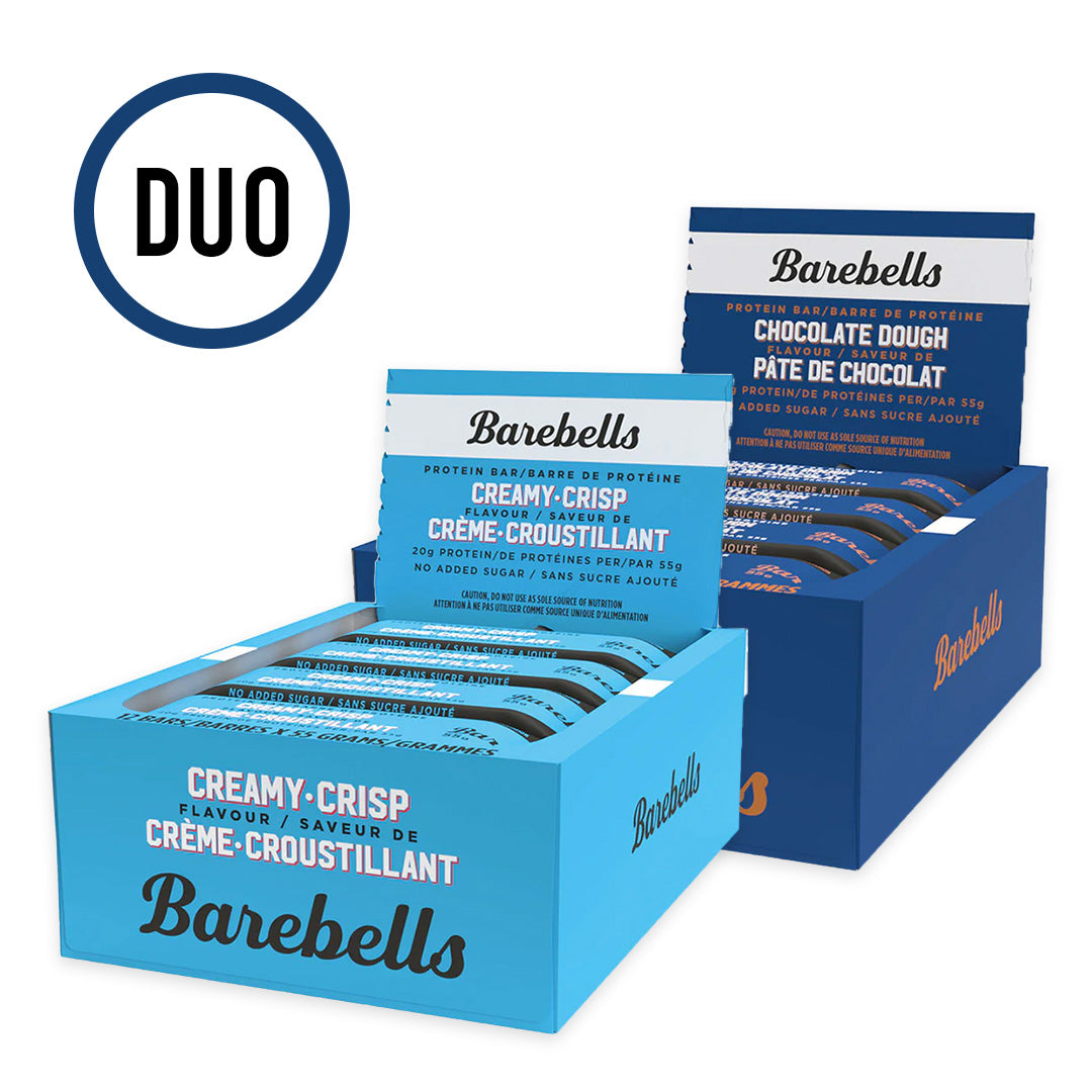 Barebells - Boîte de 12 barres protéinées - Duo