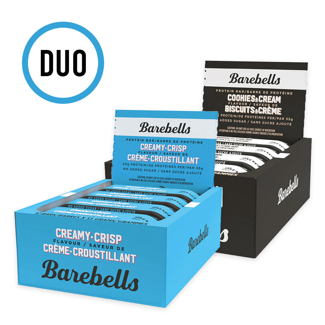 Barebells - Boîte de 12 barres protéinées - Duo