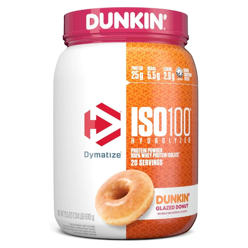 Dymatize - Iso-100 Protéines de lactosérum isolées hydrolysées - 20 portions