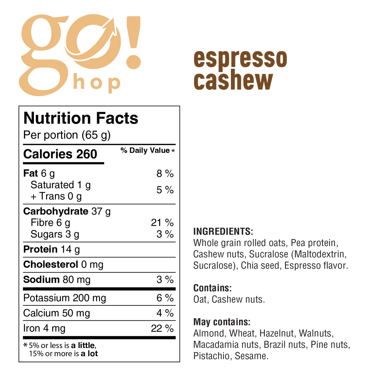 Go Nutrition - Go Hop Protein Overnight Oats - 200g