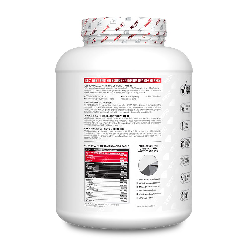 Perfect Sports - Protéine de lactosérum Fuel Grass Fed - 1,8 kg