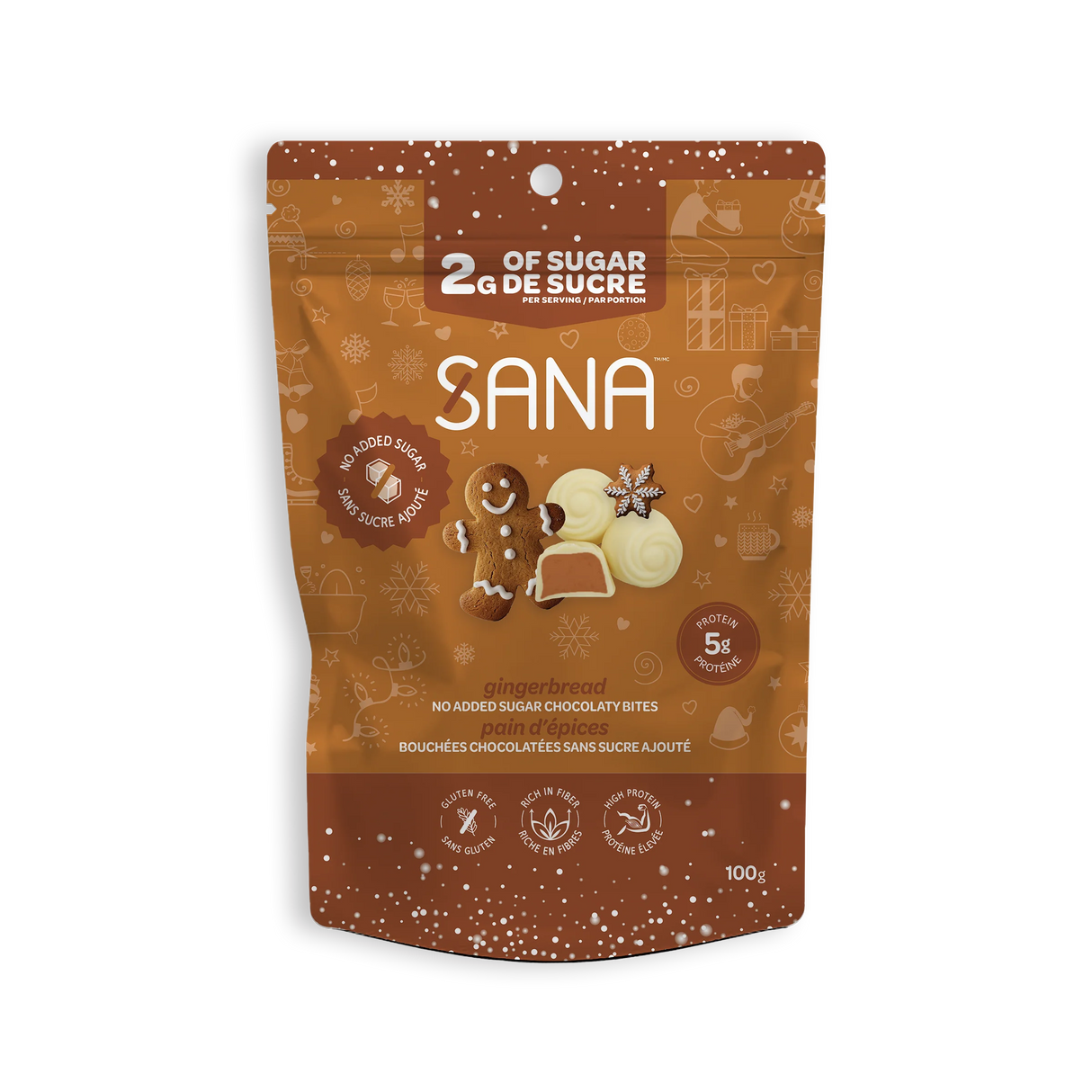 Sana - No Sugar Added Chocolatey Bites - 100g