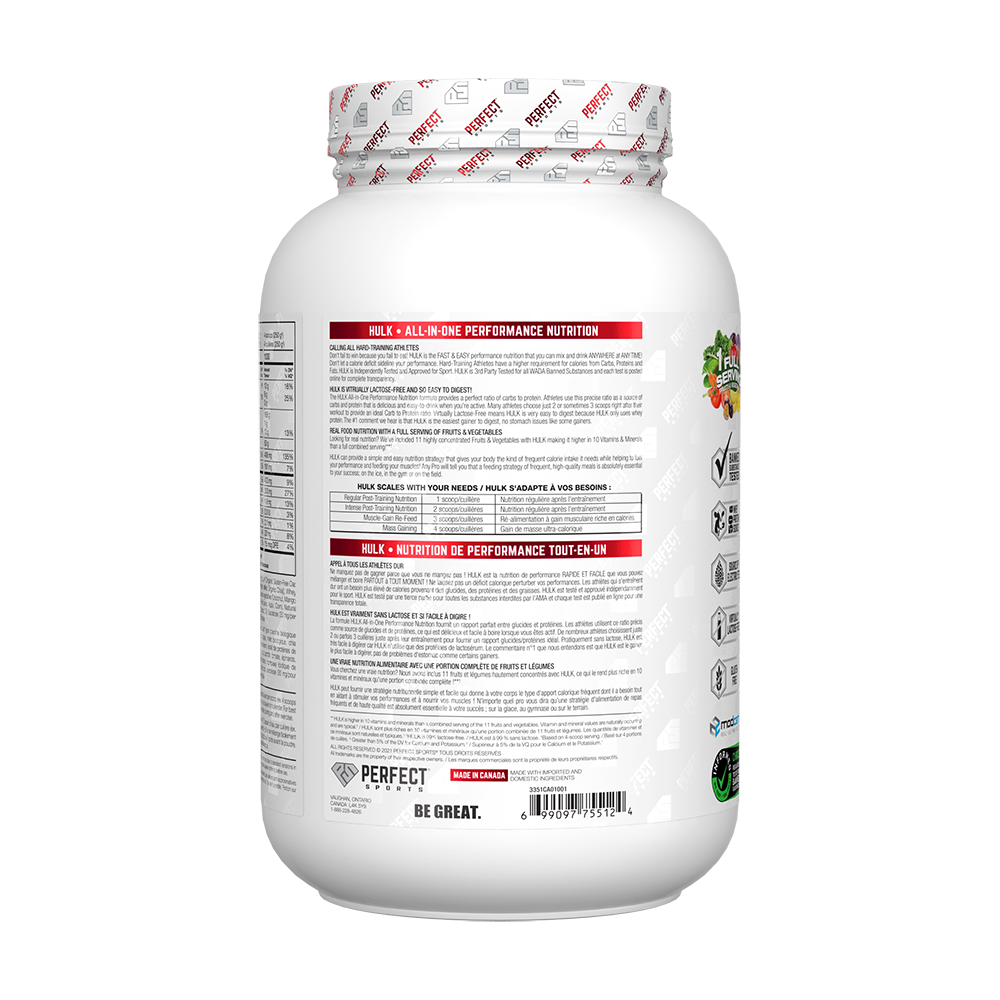 Perfect Sports - Hulk Clean Mass Gainer - 1,36 kg