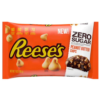 Pépites de chocolat Reese's sans sucre au beurre d'arachide Hershey's - 198 g