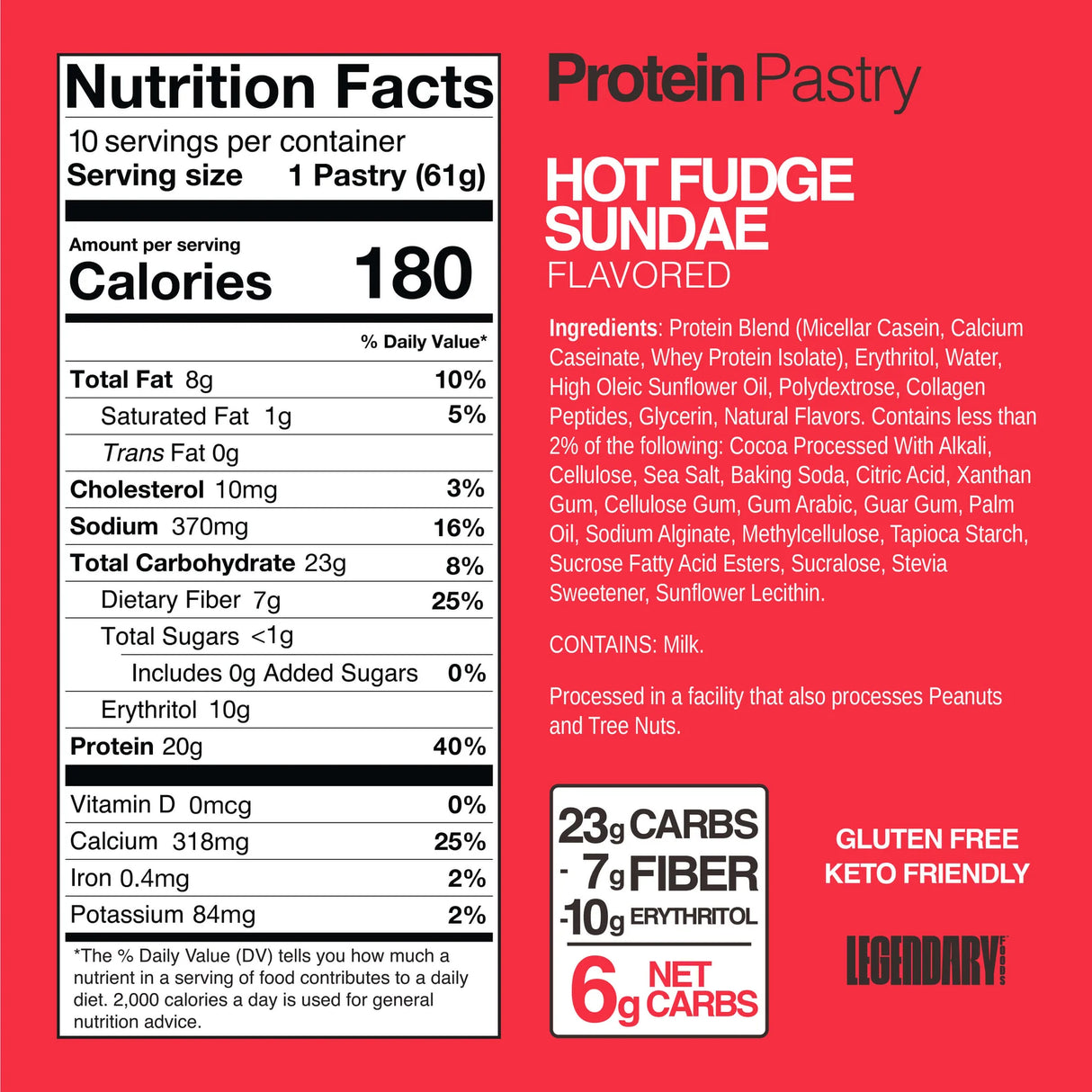 Legendary Foods - Protein Tasty Pastries - Box 10