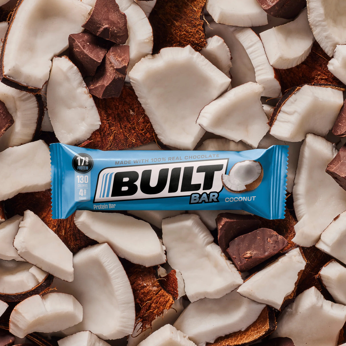 Built - Barre protéinée 100 % vrai chocolat - Zéro culpabilité (boîte de 12)