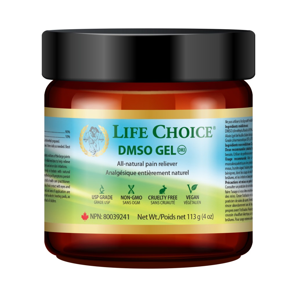 Life Choice - Gel à 90 % de DMSO, analgésique 100 % naturel - 113 g