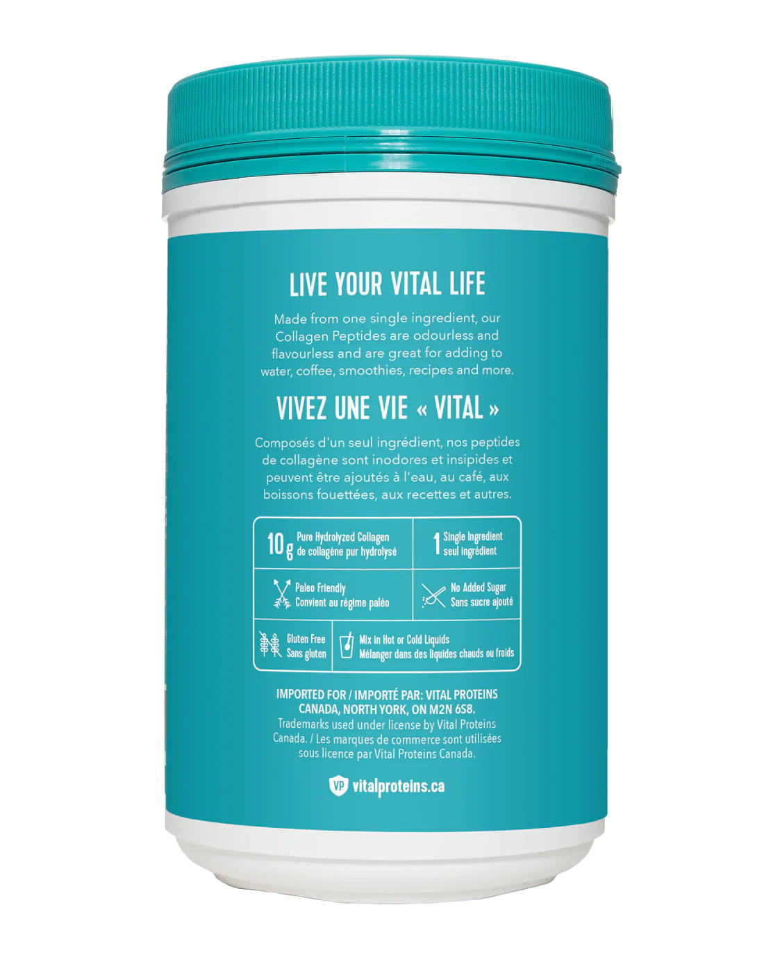 Vital Proteins - Peptides de collagène marin - 221 g sans arôme