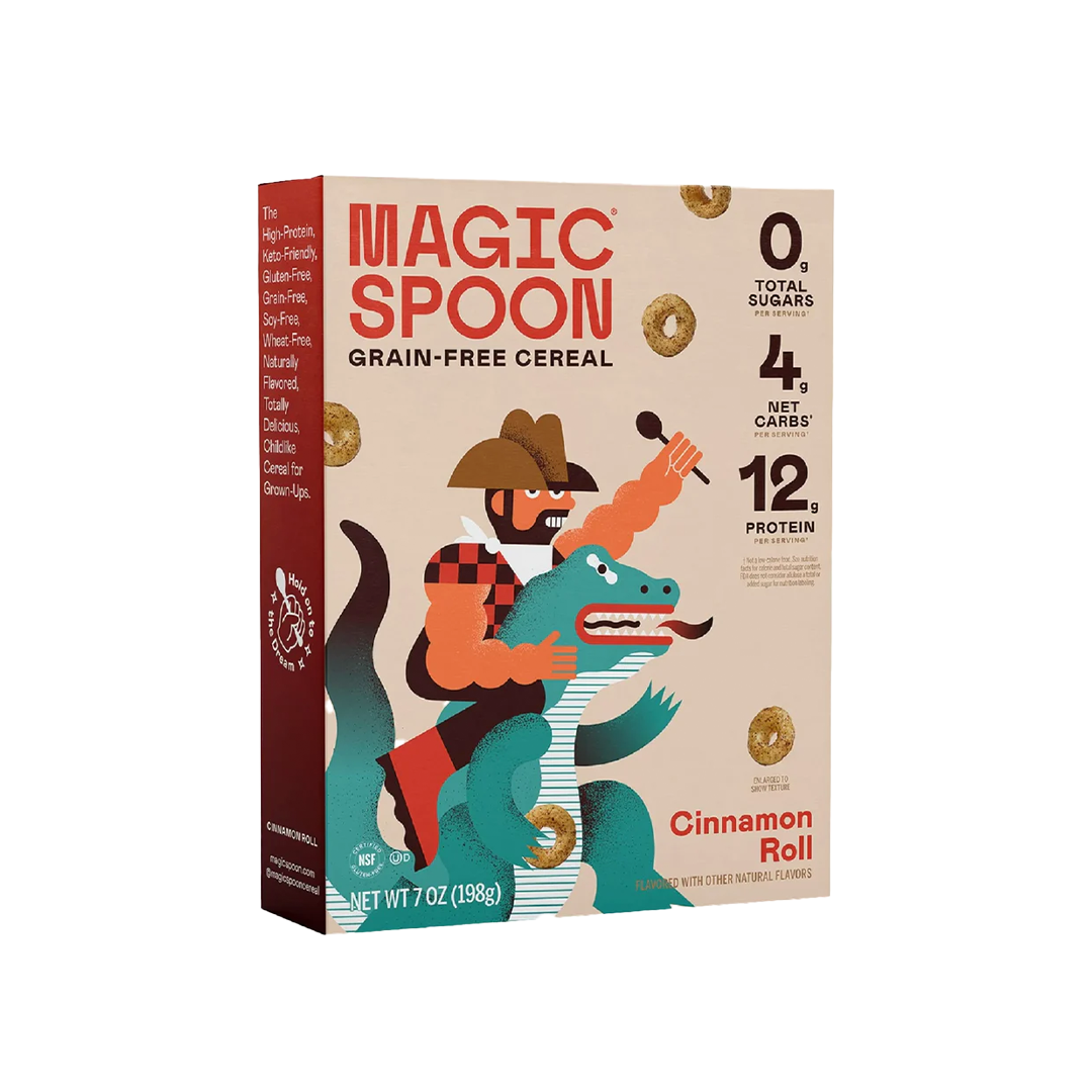 Magic Spoon cereal Cinnamon Roll flavor
