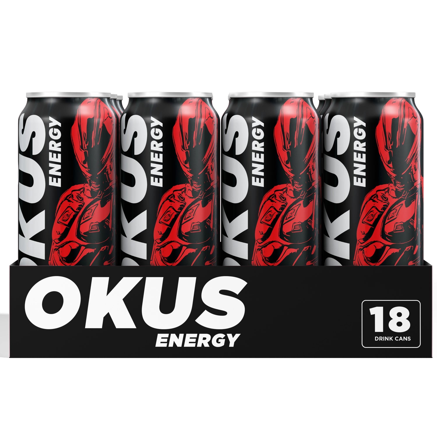 OKUS Energy case of 18 cans - Wild Berry flavor