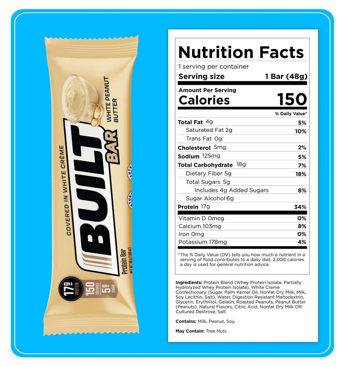 Built Protein Bar - 100% Real Chocolate - Zero Guilt 49g