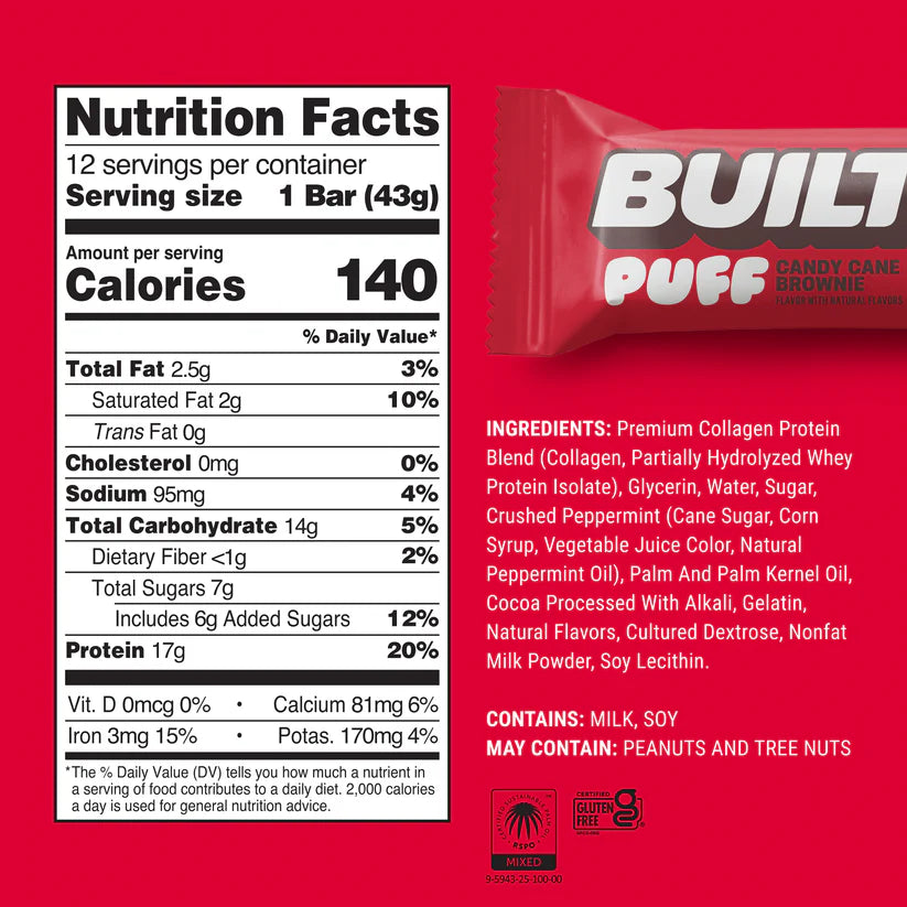 Built Bar Puffs Canada - Barre protéinée en édition limitée - 40 g