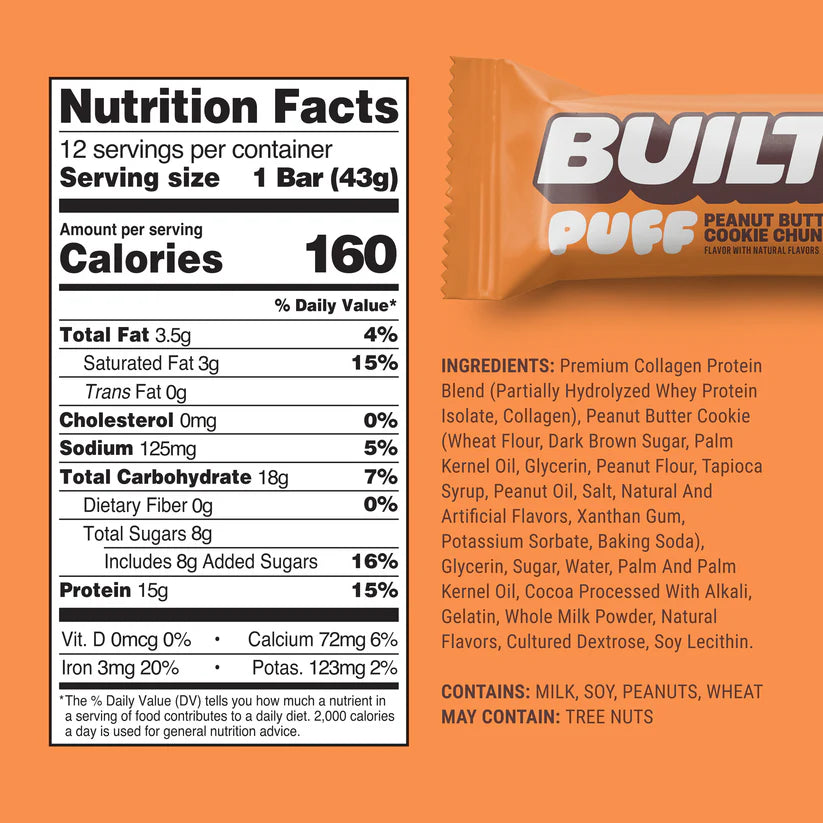 Built Bar Puffs Canada - Barre protéinée en édition limitée - 40 g