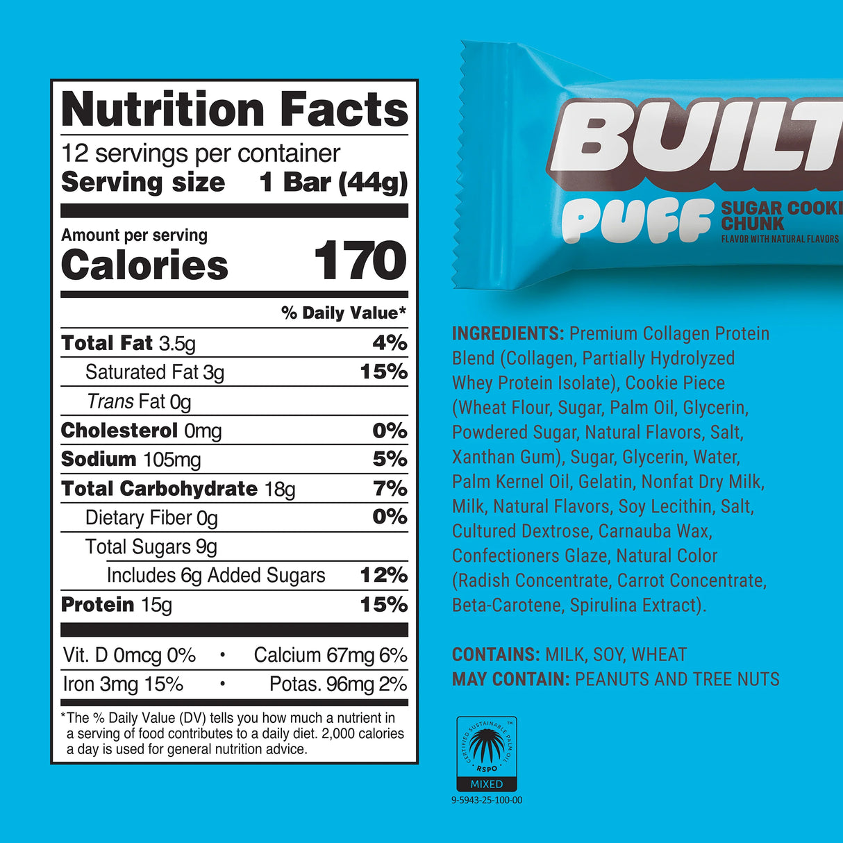Built Bar Puffs Canada - Barre protéinée en édition limitée - 40 g