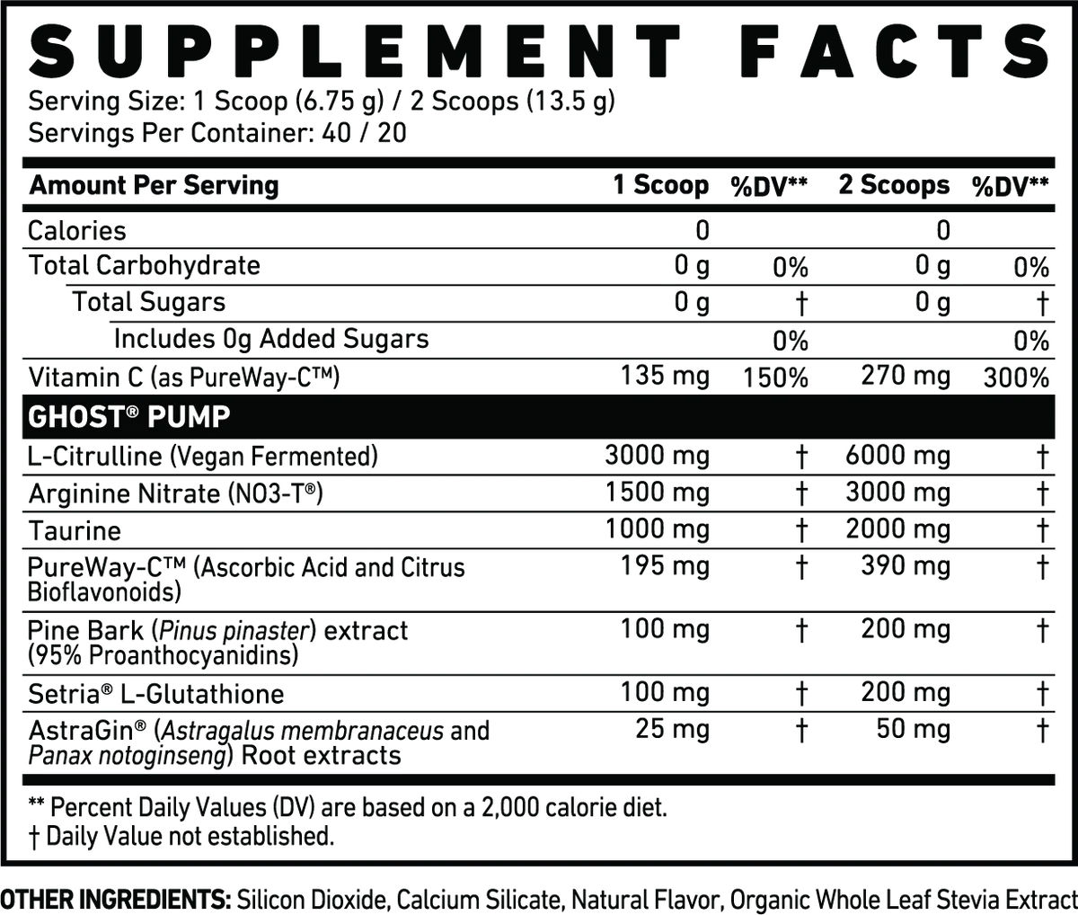 Ghost - Pump V2 Nitric Oxide - 40 serving