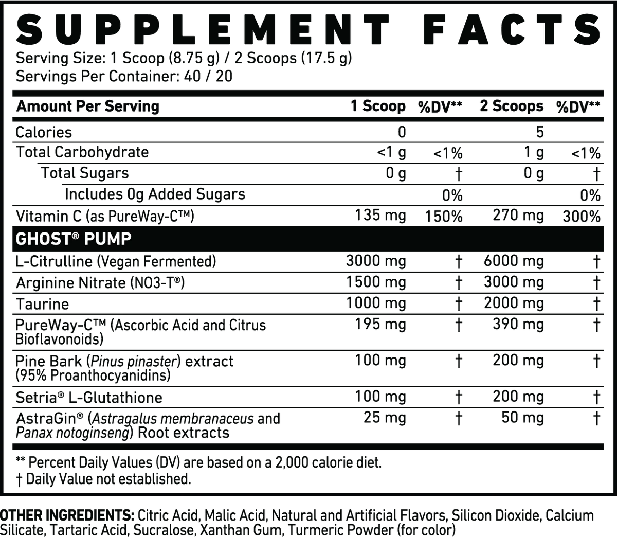 Ghost - Pump V2 Nitric Oxide - 40 serving