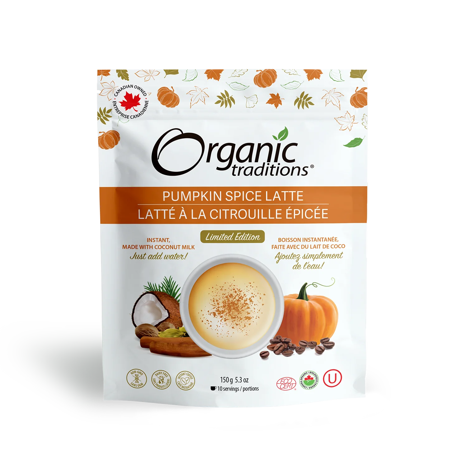 Organic Traditions - Pumpkin Spice Latte - 150g