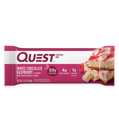 Quest Nutrition protein bar - White Chocolate Raspberry
