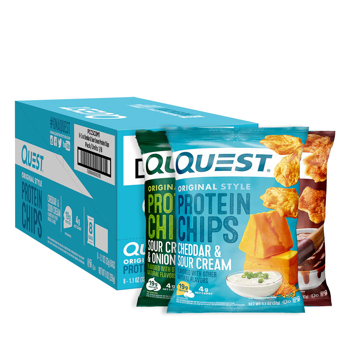 Quest Nutrition Original style protein chips mix box