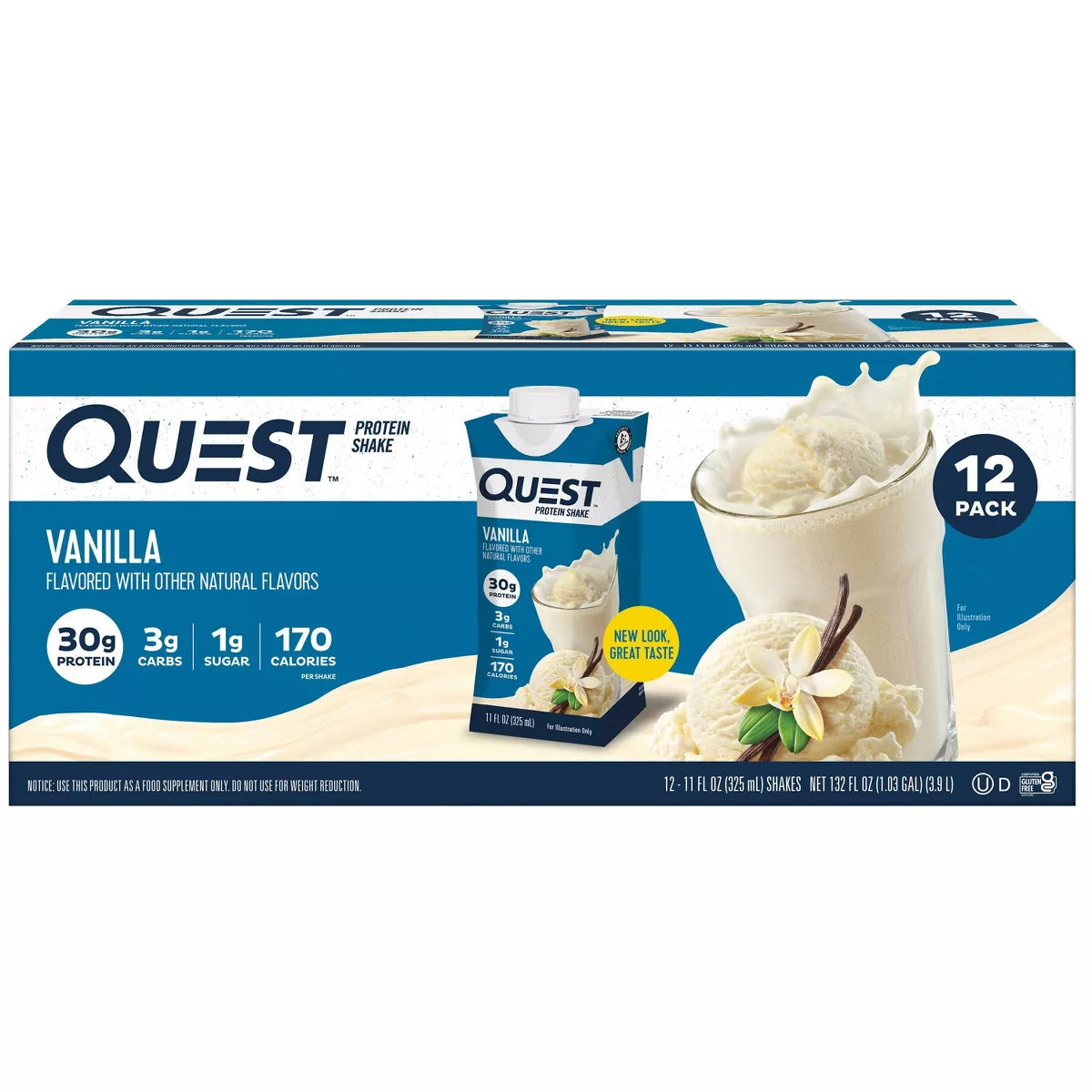 Quest Nutrition - Boisson protéinée 325 ml - Boîte de 12
