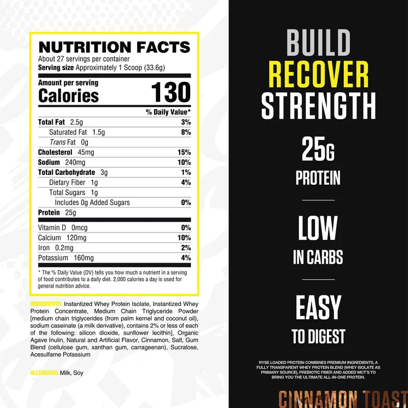 Ryse Supps - Protéines riches - 27 portions