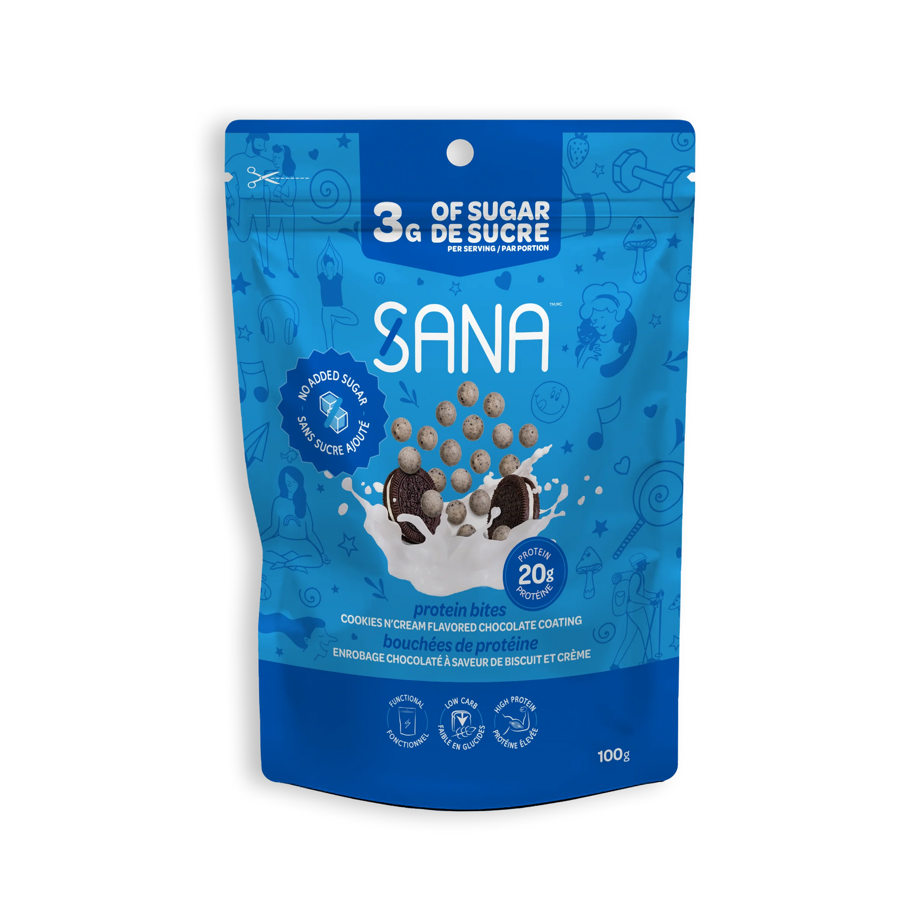 Sana - Crunchy Chocolate Protein Bites - 100g
