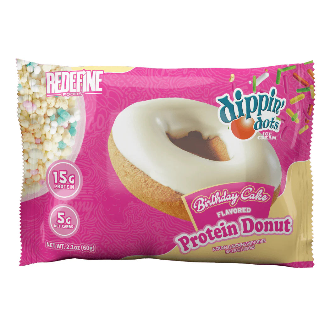 Redefine Foods Protein Donut – Single Unit (15g Protein, Low Sugar Snack)