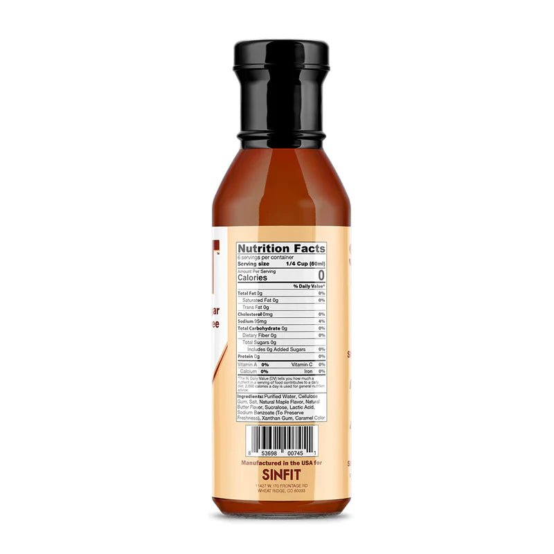 Sin Fit - Sugar Free Syrup - 355ml