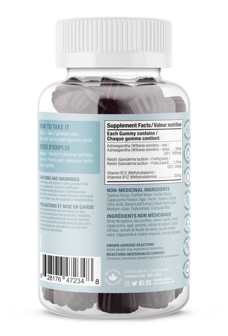 Vitamines SUKU - Ashwachill - 60 gommes