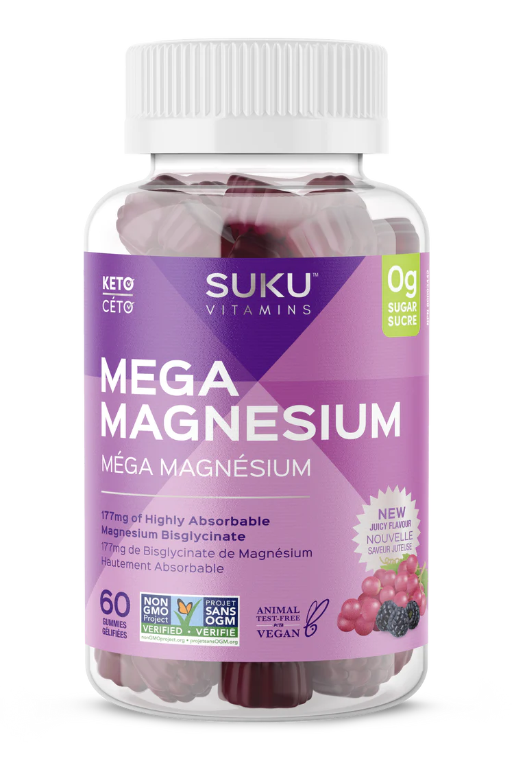 Vitamines SUKU - Méga Magnésium - 60 Gummies