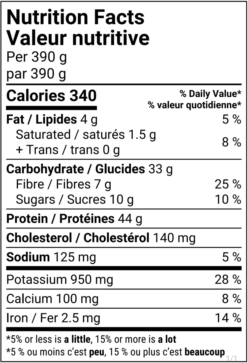 Hulk Meal - Classic Chicken - 390g