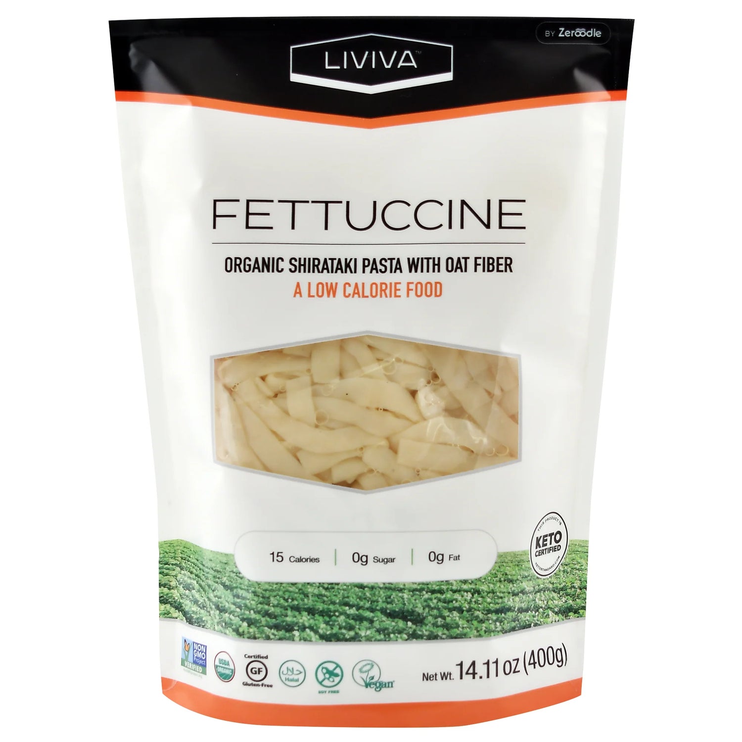 Liviva - Fettuccine Shirataki bio aux fibres d'avoine - 400 g