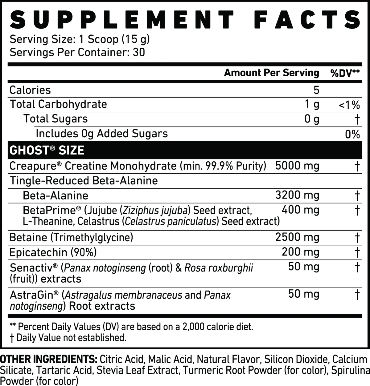 Ghost - Size V2 Creatine Muscle Builder  - 30 serving
