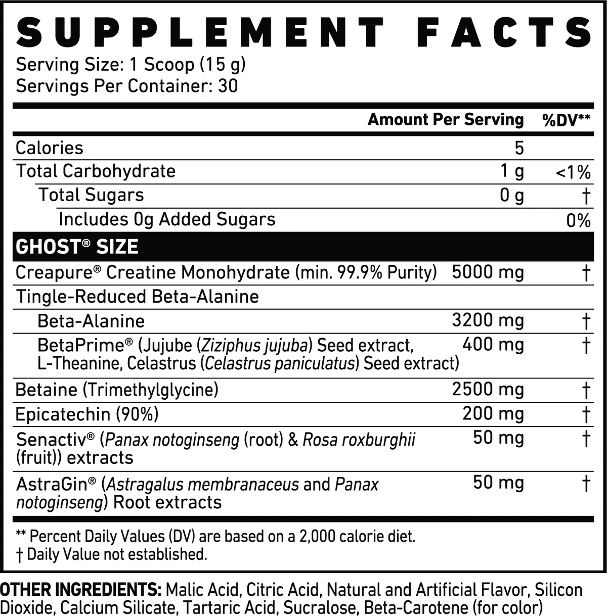 Ghost - Size V2 Creatine Muscle Builder  - 30 serving