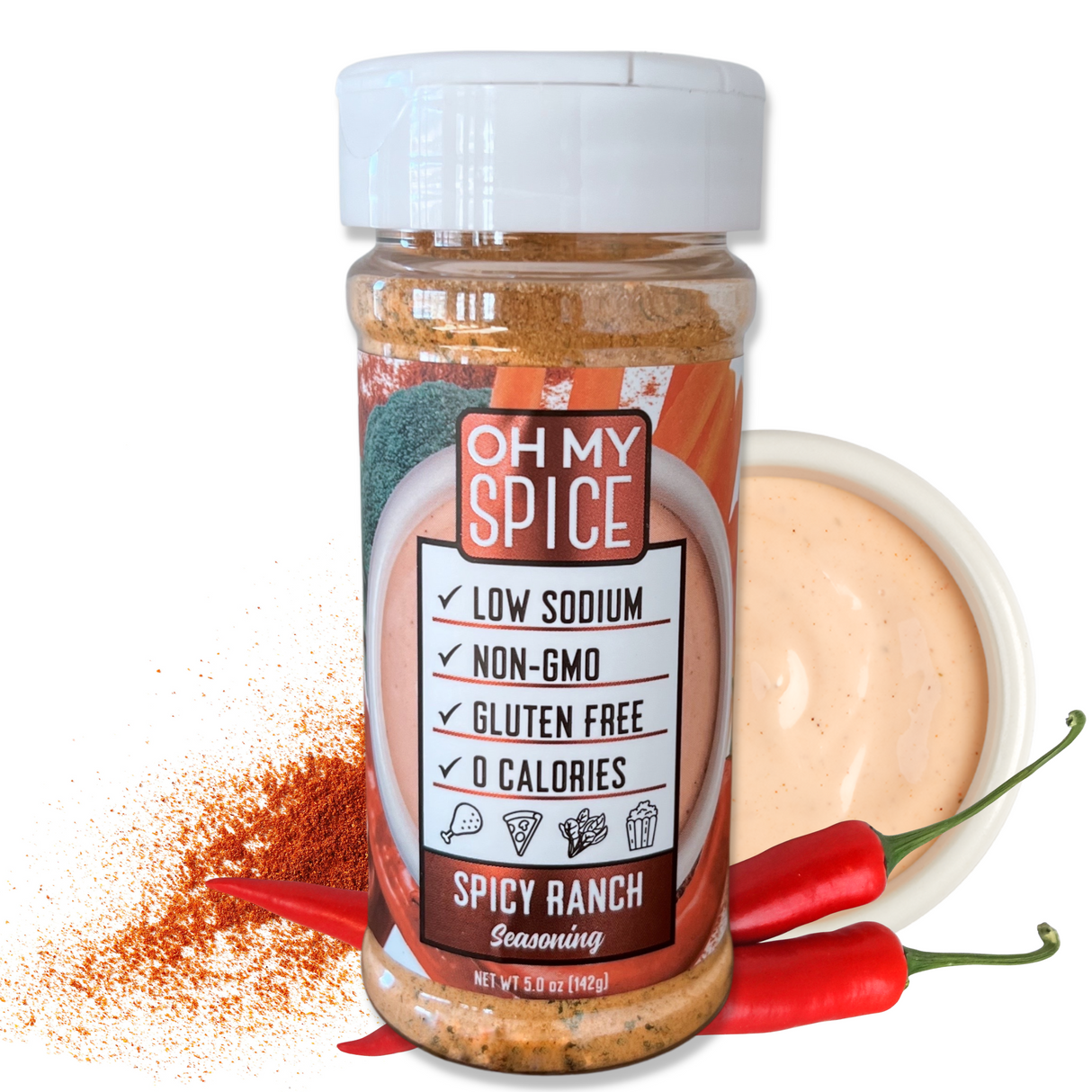Oh My Spice - Assaisonnement riche en saveurs et faible en sodium - 113 g