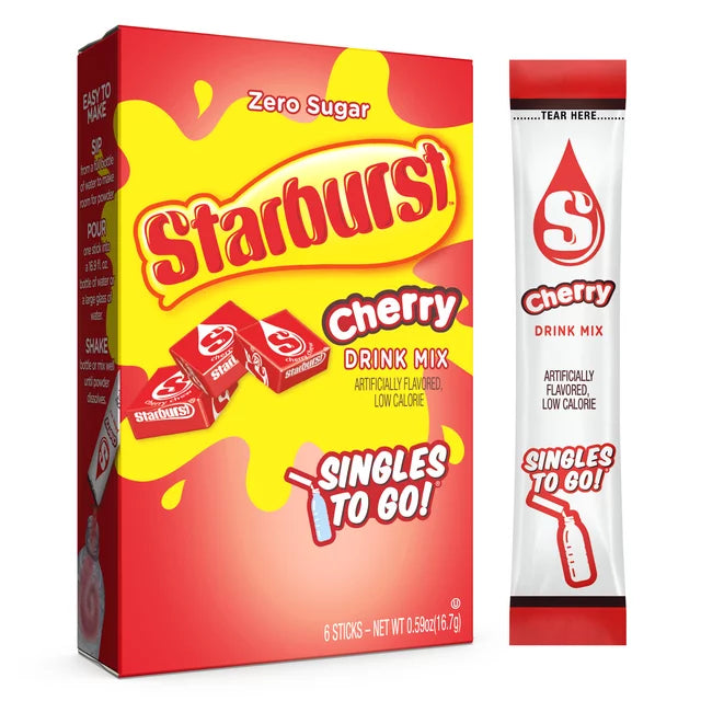 Starburst - Zero Sugar Singles To Go Drink Mix - Pak 6