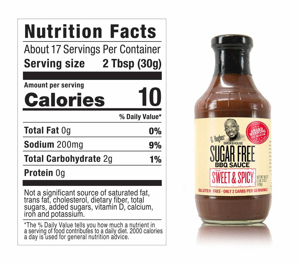 Sauce barbecue sans sucre G Hughes 490 g
