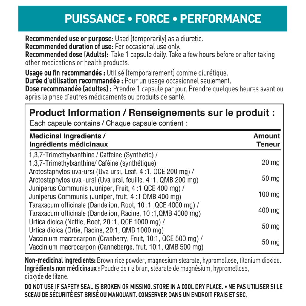 Tested Nutrition Water Out 100 gélules