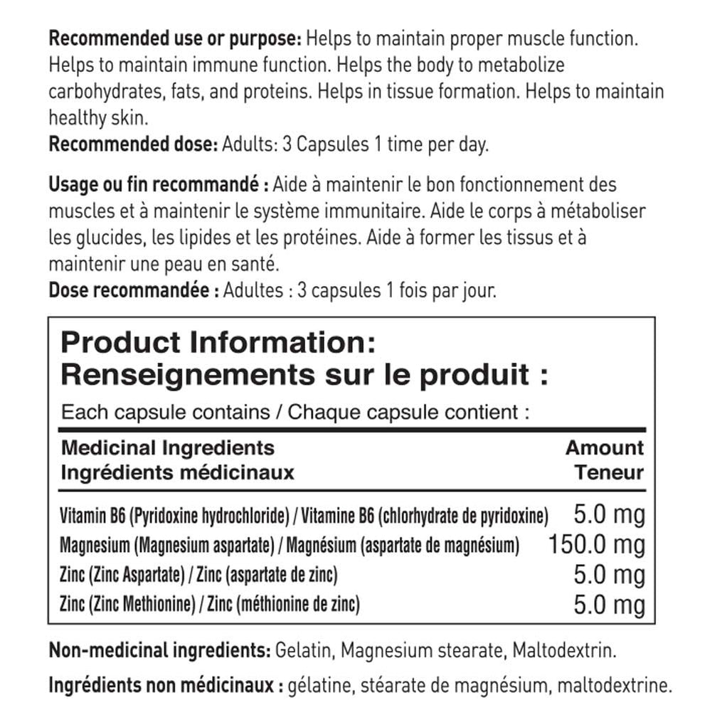 Tested Nutrition ZN-MG-B6 90 caps