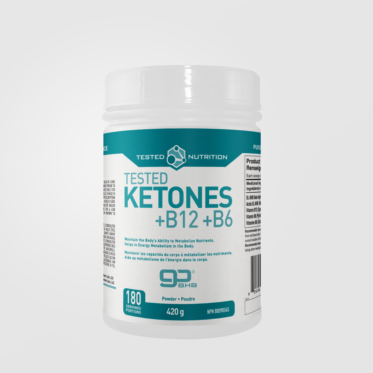 Tested Nutrition - Ketones GOBHB - 180 servings