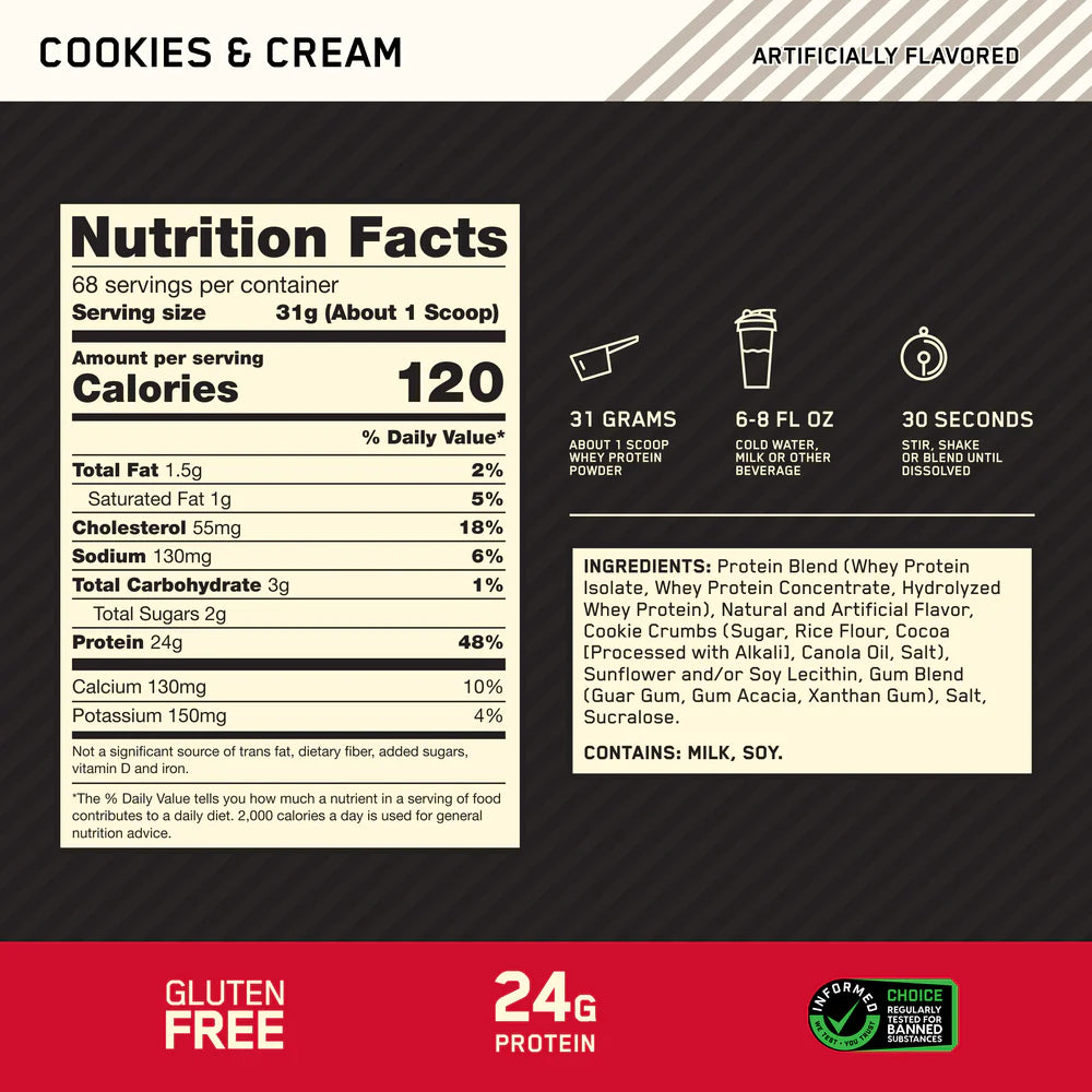 Optimum Nutrition 100% Whey Gold Standard 5lbs