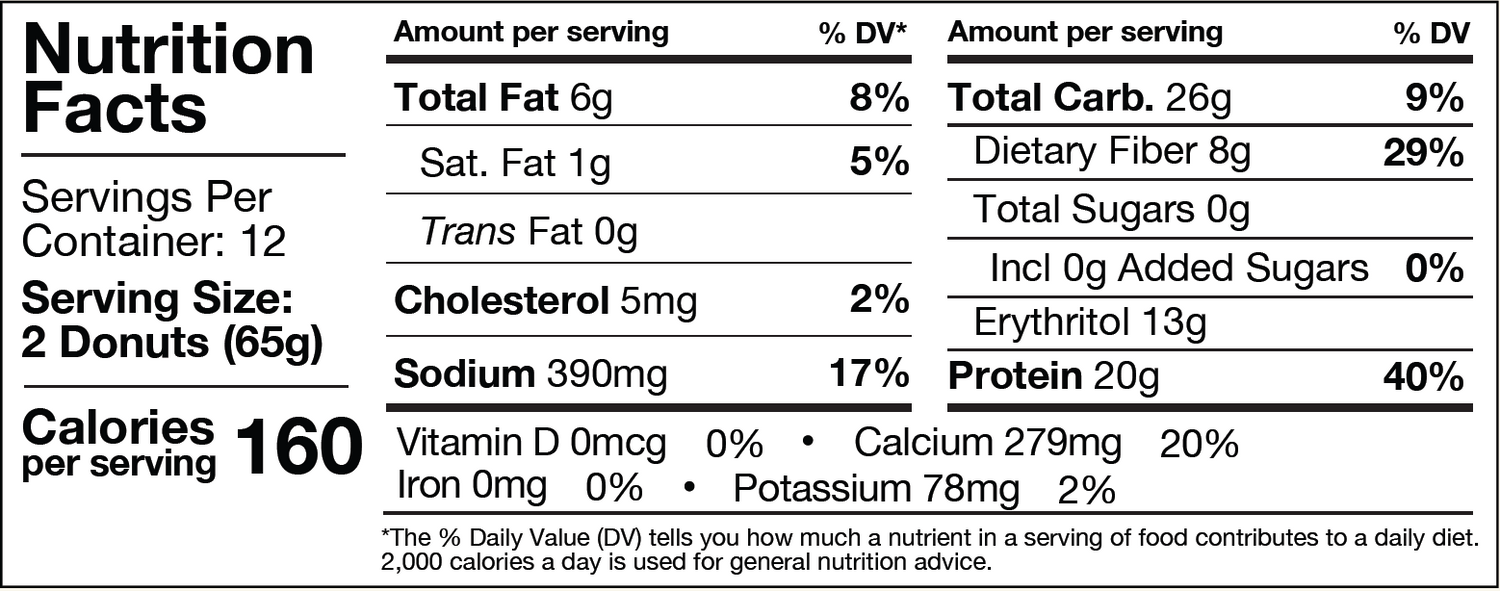 Legendary Foods - Protein Donuts - 12 X 65g