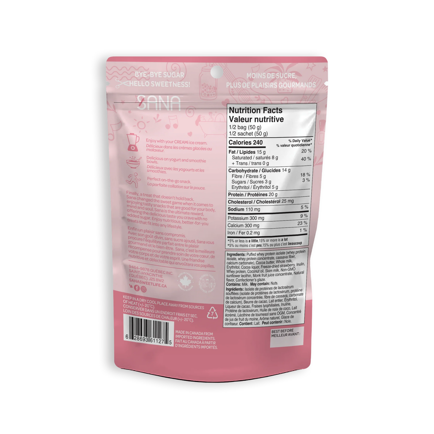 Sana - Crunchy Chocolate Protein Bites - 100g