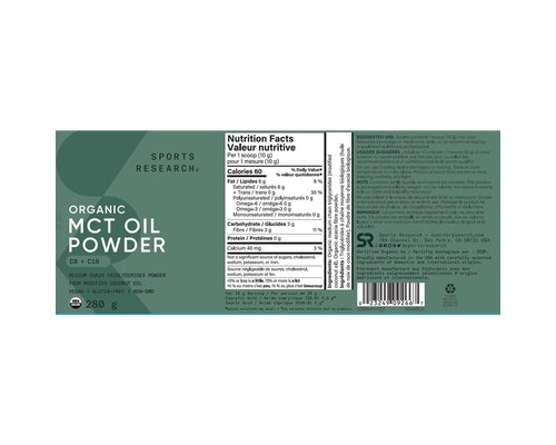 Sports Research - Organic MCT Oil C8+C10 - 414ml