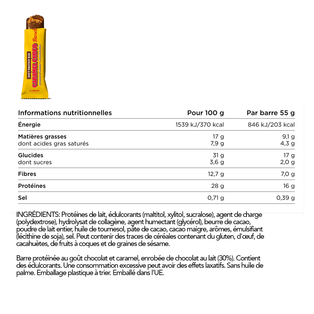 Barre protéinée moelleuse Barebells - 55 g