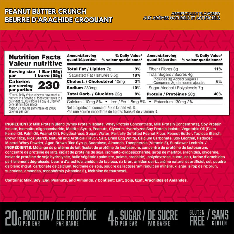 BSN Protein Crisp Bars - 12 x 55 Grams