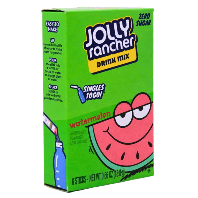 Jolly Rancher - Zero Sugar Singles To Go Drink Mix - Pak 6